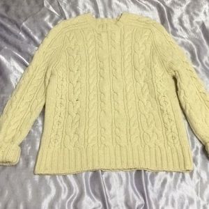 Cream Cable Knit Sweater